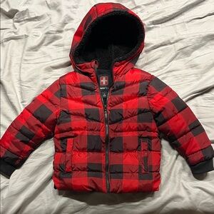 Swiss Tech Red and Black Plaid Jacket